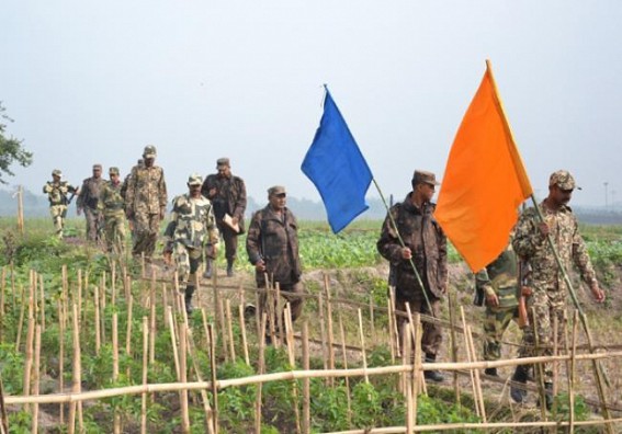 Tripura:  Meeting between BSF and BGB held, BSF pushes fencing works in Tripura